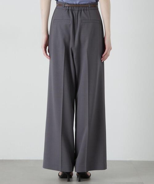 PROPORTION BODY DRESSING（プロポーションボディドレッシング）の「合皮ベルト付きワイドパンツ / 1215130304（その他パンツ・レディース・ダークグレー/ベージュ・MEDIUM/SMALL）」の11枚目の写真