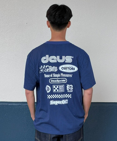 Deus Ex Machina☆SPLIT LANE TEE モトジャージ 半袖Tシャツ Deus Ex Machina☆SPLIT LANE TEE モトジャージ 半袖Tシャツ