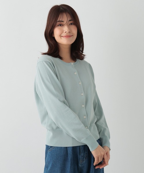 FOUND GOOD(ファウンドグッド)の「14GキレイナクルーニットCD(ニット/セーター・レディース・イエロー系2/ブルー系5/グリーン系2/グレー系/ベージュ/ブラック・L/M/S)」の4枚目の写真