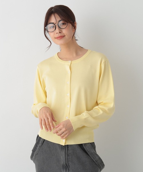 FOUND GOOD(ファウンドグッド)の「14GキレイナクルーニットCD(ニット/セーター・レディース・イエロー系2/ブルー系5/グリーン系2/グレー系/ベージュ/ブラック・L/M/S)」の6枚目の写真