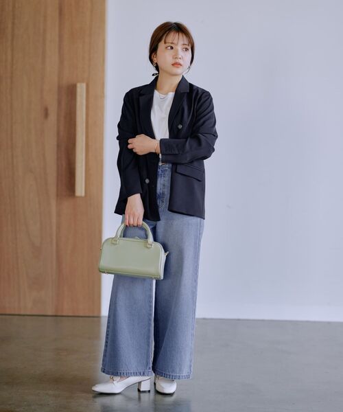 COHINA(コヒナ)の「COHINAレクタングルBAG 【低身長・小柄女性】(ショルダーバッグ・レディース・ブラック/グリーン/ベージュ・F)」の11枚目の写真
