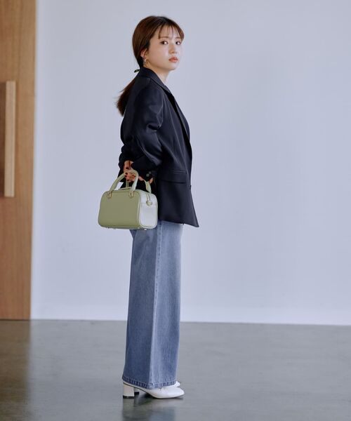 COHINA(コヒナ)の「COHINAレクタングルBAG 【低身長・小柄女性】(ショルダーバッグ・レディース・ブラック/グリーン/ベージュ・F)」の10枚目の写真