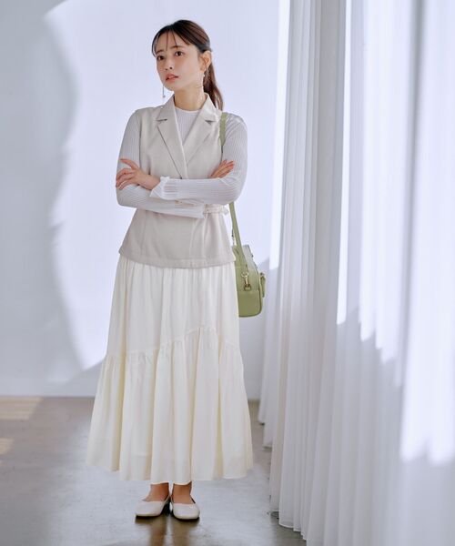 COHINA(コヒナ)の「COHINAレクタングルBAG 【低身長・小柄女性】(ショルダーバッグ・レディース・ブラック/グリーン/ベージュ・F)」の9枚目の写真