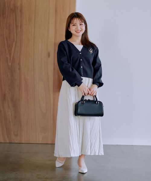 COHINA(コヒナ)の「COHINAレクタングルBAG 【低身長・小柄女性】(ショルダーバッグ・レディース・ブラック/グリーン/ベージュ・F)」の6枚目の写真