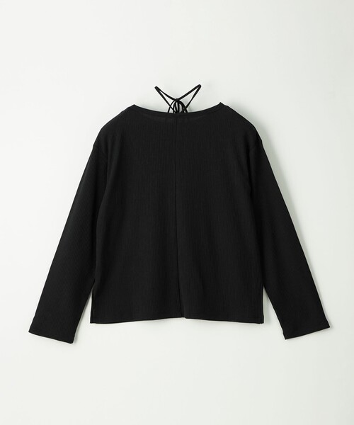 CITEN(シテン)の「<CITEN>リブ2WAY紐ロンT(Tシャツ/カットソー・レディース・イエロー/ホワイト/ブラック・FREE)」の13枚目の写真