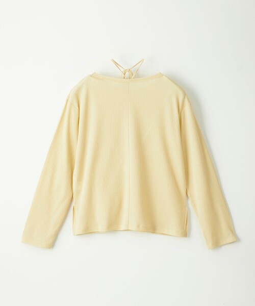 CITEN(シテン)の「<CITEN>リブ2WAY紐ロンT(Tシャツ/カットソー・レディース・イエロー/ホワイト/ブラック・FREE)」の17枚目の写真