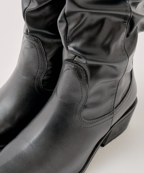 【美品】Chico ショート ブラック ウエスタンブーツ ショート丈ウエスタンブーツ | Chico(チコ)レディース | PAL