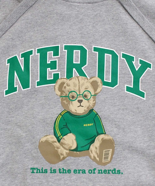 NERDY（ノルディ）の「NERDY クレバーネディプルオーバーフーディ CLEVER NEDDY PULLOVER HOODIE（パーカー・メンズ・ネイビー/ライトパープル/グレー・S/M/L）」の7枚目の写真