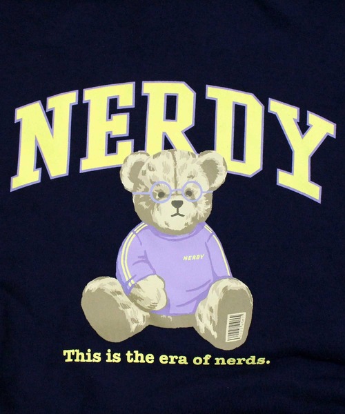 NERDY（ノルディ）の「NERDY クレバーネディプルオーバーフーディ CLEVER NEDDY PULLOVER HOODIE（パーカー・メンズ・ネイビー/ライトパープル/グレー・S/M/L）」の13枚目の写真