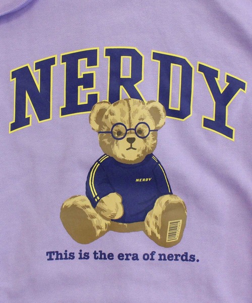 NERDY（ノルディ）の「NERDY クレバーネディプルオーバーフーディ CLEVER NEDDY PULLOVER HOODIE（パーカー・メンズ・ネイビー/ライトパープル/グレー・S/M/L）」の15枚目の写真