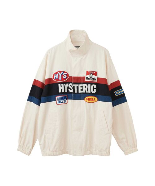 HYSTERIC GLAMOUR(ヒステリックグラマー)の「HYSTERIC レーシングジャケット(ブルゾン・メンズ・イエロー/ホワイト/ブラック・X-LARGE/MEDIUM/LARGE/SMALL)」の2枚目の写真