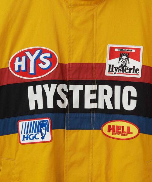 HYSTERIC GLAMOUR(ヒステリックグラマー)の「HYSTERIC レーシングジャケット(ブルゾン・メンズ・イエロー/ホワイト/ブラック・X-LARGE/MEDIUM/LARGE/SMALL)」の10枚目の写真
