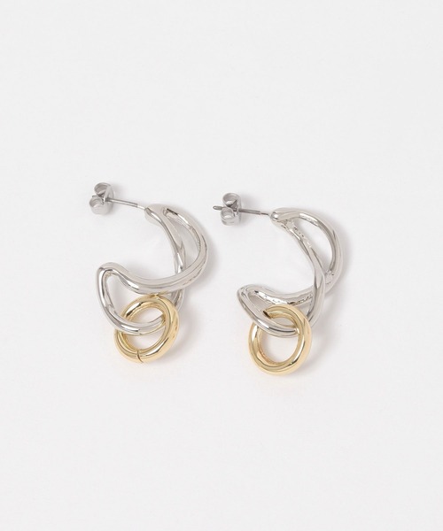 FOREVER 21（フォーエバー トゥエンティーワン）の「デザインピアス２（ピアス（両耳用）・レディース・シルバー・FREE）」の4枚目の写真