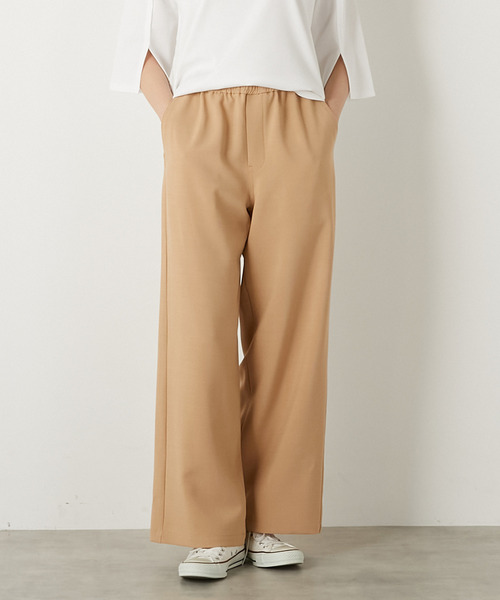MELROSE claire(メルローズ クレール)の「【イージーストレートパンツ】(その他パンツ・レディース・サックスブルー/ブラック/ベージュ・3/2)」の3枚目の写真