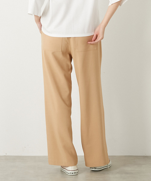 MELROSE claire(メルローズ クレール)の「【イージーストレートパンツ】(その他パンツ・レディース・サックスブルー/ブラック/ベージュ・3/2)」の5枚目の写真
