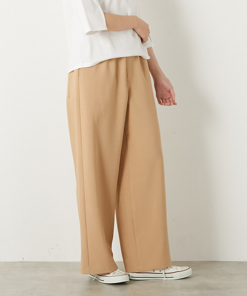 MELROSE claire(メルローズ クレール)の「【イージーストレートパンツ】(その他パンツ・レディース・サックスブルー/ブラック/ベージュ・3/2)」の6枚目の写真