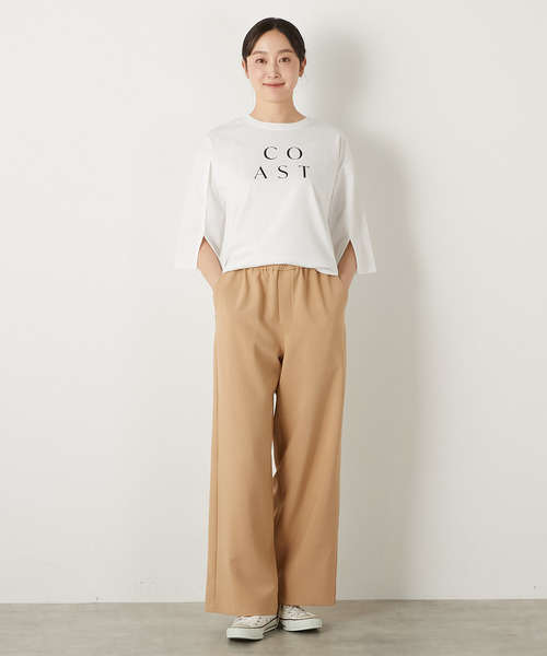 MELROSE claire(メルローズ クレール)の「【イージーストレートパンツ】(その他パンツ・レディース・サックスブルー/ブラック/ベージュ・3/2)」の8枚目の写真