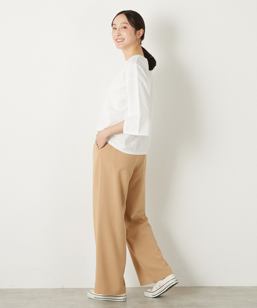 MELROSE claire(メルローズ クレール)の「【イージーストレートパンツ】(その他パンツ・レディース・サックスブルー/ブラック/ベージュ・3/2)」の9枚目の写真