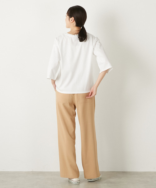 MELROSE claire(メルローズ クレール)の「【イージーストレートパンツ】(その他パンツ・レディース・サックスブルー/ブラック/ベージュ・3/2)」の10枚目の写真