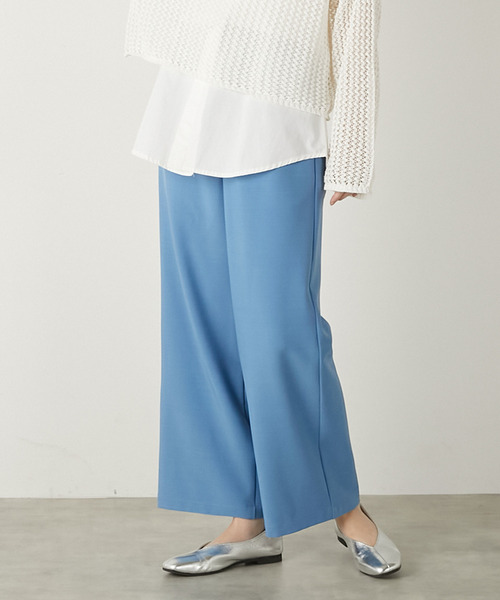 MELROSE claire(メルローズ クレール)の「【イージーストレートパンツ】(その他パンツ・レディース・サックスブルー/ブラック/ベージュ・3/2)」の21枚目の写真