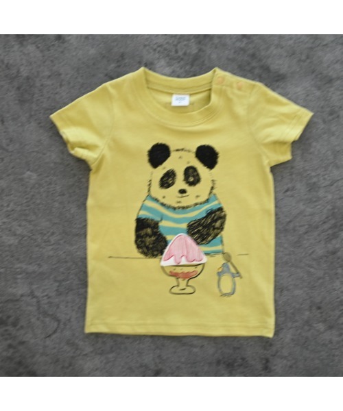 CHEEK ROOM（チークルーム）の「チークルーム パンダさんTシャツ（Tシャツ/カットソー・キッズ・グレー・80ｃｍ/90cm/110cm/100cm/120cm/130cm）」の7枚目の写真