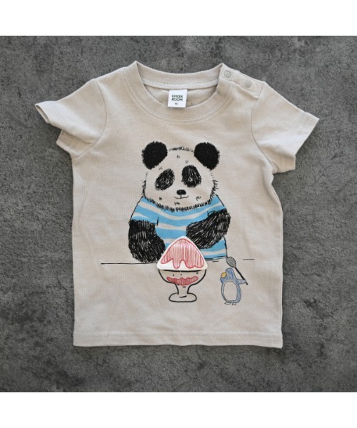 CHEEK ROOM（チークルーム）の「チークルーム パンダさんTシャツ（Tシャツ/カットソー・キッズ・グレー・80ｃｍ/90cm/110cm/100cm/120cm/130cm）」の9枚目の写真