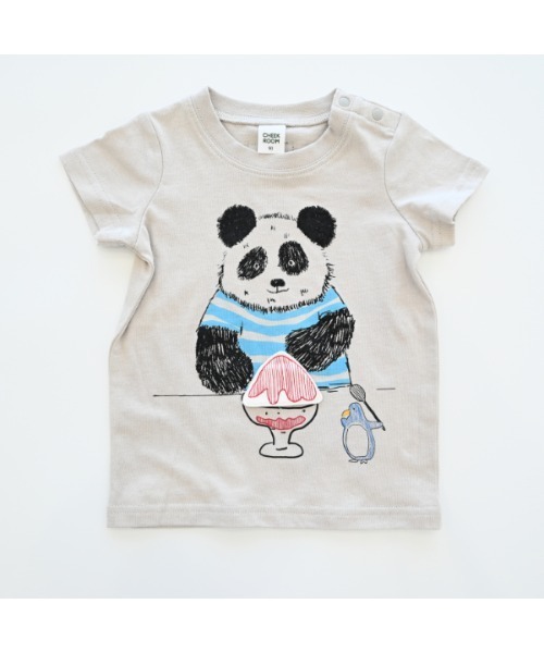 CHEEK ROOM（チークルーム）の「チークルーム パンダさんTシャツ（Tシャツ/カットソー・キッズ・グレー・80ｃｍ/90cm/110cm/100cm/120cm/130cm）」の11枚目の写真