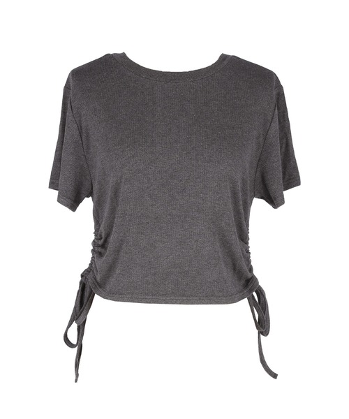 coca(coca)(コカ)の「【WEB限定セール】リブドローストリングトップス(Tシャツ/カットソー・レディース・チャコール/その他1・S/M/L)」の20枚目の写真