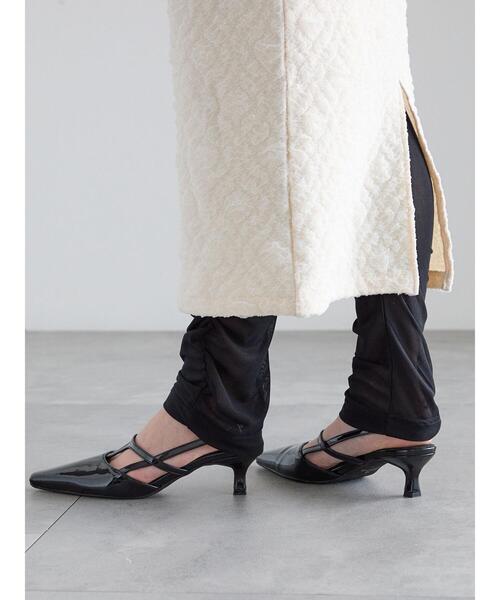 Te chichi（テチチ）の「フクレジャカードストレートロングスカート《2025spring catalog item》（スカート・レディース・オフホワイト/ブラック・F）」の17枚目の写真