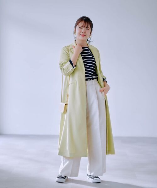 バックフレアテーラードコート 【低身長・小柄女性】（その他