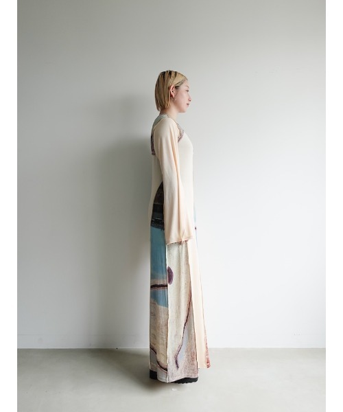 Art Print Layered Dress/アートプリントレイヤードドレス