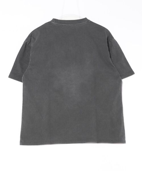 SPINNS(スピンズ)の「ピグメント加工プリントTシャツ/レトロモーター/短丈/古着風(Tシャツ/カットソー・メンズ・ブラック/カーキ・ONESIZE)」の3枚目の写真