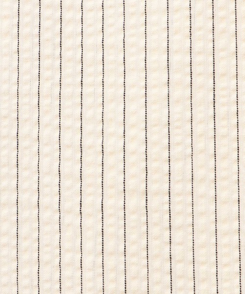 VICKY（ビッキー）の「ストライプシャーリングシャツ≪手洗い可能≫（シャツ/ブラウス・レディース・アイボリー/ブルー系その他・M）」の5枚目の写真