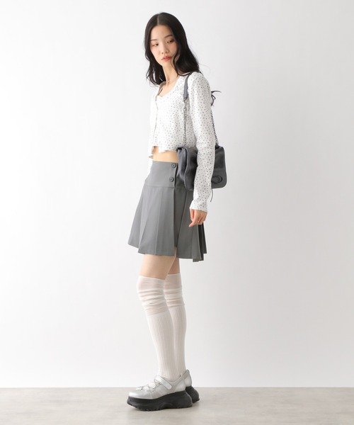Heather(ヘザー)の「ラッププリーツミニスカート 327118(スカート・レディース・ブラック/グレー/ベージュ・S/M)」の22枚目の写真