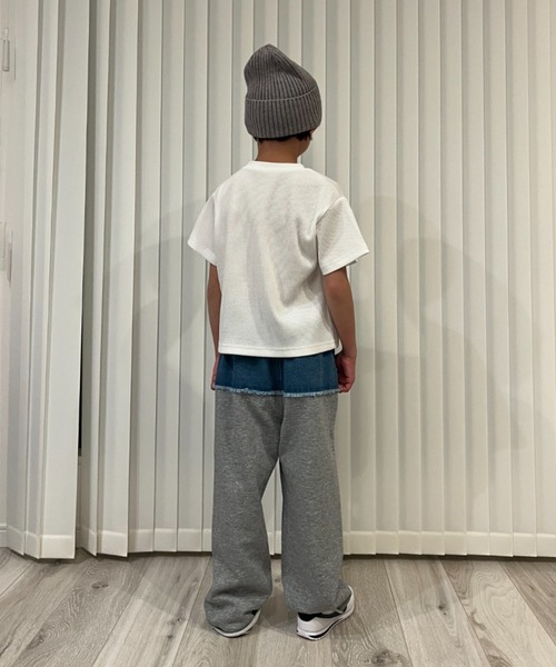 CIAOPANIC TYPY(チャオパニックティピー)の「【KIDS】【GOOD HOLIDAY】スーベニアリブTEE(Tシャツ/カットソー・キッズ・チャコールグレー/ホワイト系その他/ホワイト/イエロー・X-LARGE/LARGE/MEDIUM/SMALL/XX-LARGE)」の5枚目の写真