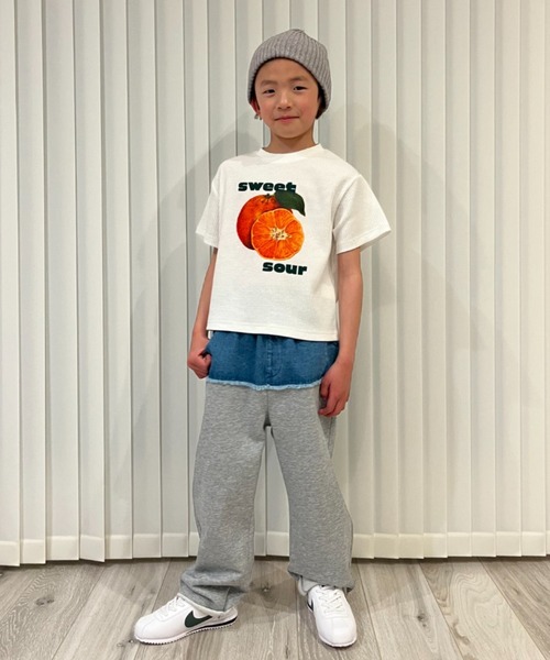 CIAOPANIC TYPY(チャオパニックティピー)の「【KIDS】【GOOD HOLIDAY】スーベニアリブTEE(Tシャツ/カットソー・キッズ・チャコールグレー/ホワイト系その他/ホワイト/イエロー・X-LARGE/LARGE/MEDIUM/SMALL/XX-LARGE)」の7枚目の写真