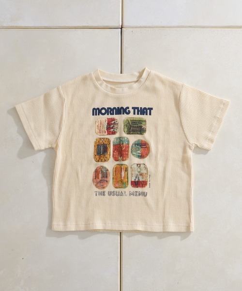 CIAOPANIC TYPY(チャオパニックティピー)の「【KIDS】【GOOD HOLIDAY】スーベニアリブTEE(Tシャツ/カットソー・キッズ・チャコールグレー/ホワイト系その他/ホワイト/イエロー・X-LARGE/LARGE/MEDIUM/SMALL/XX-LARGE)」の14枚目の写真