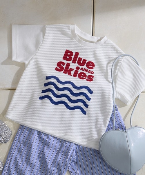CIAOPANIC TYPY(チャオパニックティピー)の「【KIDS】【GOOD HOLIDAY】スーベニアリブTEE(Tシャツ/カットソー・キッズ・チャコールグレー/ホワイト系その他/ホワイト/イエロー・X-LARGE/LARGE/MEDIUM/SMALL/XX-LARGE)」の15枚目の写真