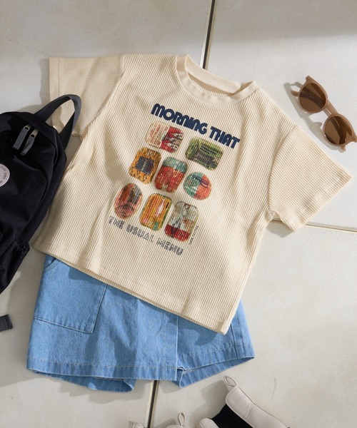CIAOPANIC TYPY(チャオパニックティピー)の「【KIDS】【GOOD HOLIDAY】スーベニアリブTEE(Tシャツ/カットソー・キッズ・チャコールグレー/ホワイト系その他/ホワイト/イエロー・X-LARGE/LARGE/MEDIUM/SMALL/XX-LARGE)」の17枚目の写真