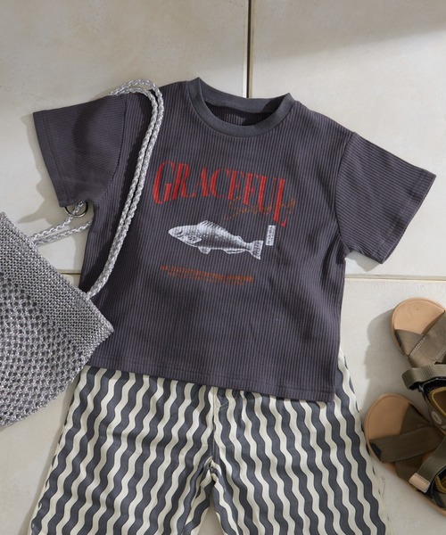 CIAOPANIC TYPY(チャオパニックティピー)の「【KIDS】【GOOD HOLIDAY】スーベニアリブTEE(Tシャツ/カットソー・キッズ・チャコールグレー/ホワイト系その他/ホワイト/イエロー・X-LARGE/LARGE/MEDIUM/SMALL/XX-LARGE)」の18枚目の写真