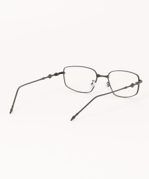 BARELY BLUE（ベアリーブルー）の「【 BARELY BLUE / ベアリーブルー 】 メタル スクエア フレーム ダイヤ デザイン メガネ / 伊達メガネ（メガネ・レディース・ゴールド/シルバー/ブラック・FREE）」の5枚目の写真