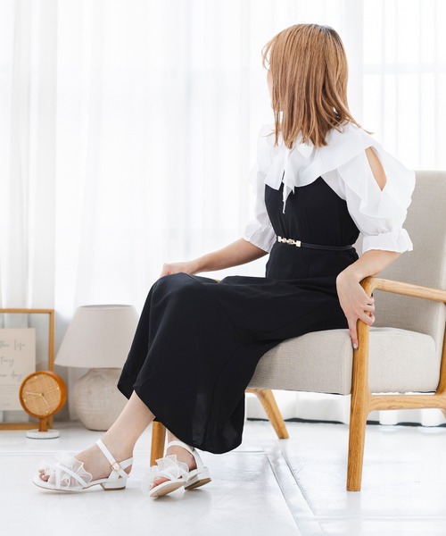 attagirl（アタガール）の「レースフリルサンダル（サンダル・レディース・ブラック/ホワイト/ベージュ/グレー・S/M/L/LL）」の20枚目の写真