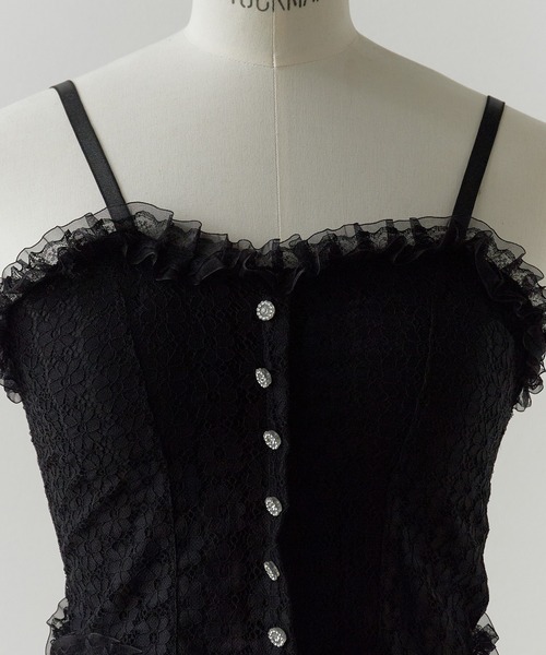 Lace Frill bustier camisole / レースフリルビスチェキャミソール
