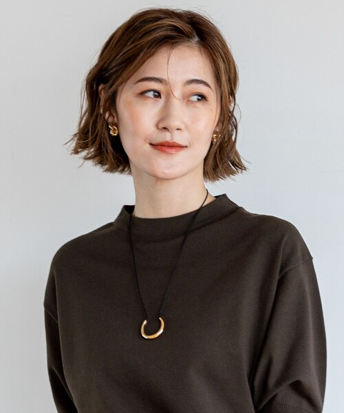 23区(ニジュウサンク)の「【Oggi8月号掲載】フープトップ ネックレス(ネックレス・レディース・ゴールド系/シルバー系・F)」の2枚目の写真