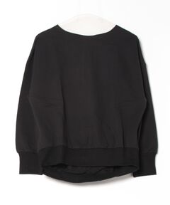 クルーネック裏毛カットソー-手洗い可-