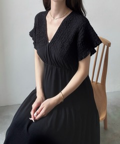【デニムワンピース】坪田あさみ × woadblue / AUDREYドレス セール】【別注】エディター坪田あさみ × woadblue / AUDREY