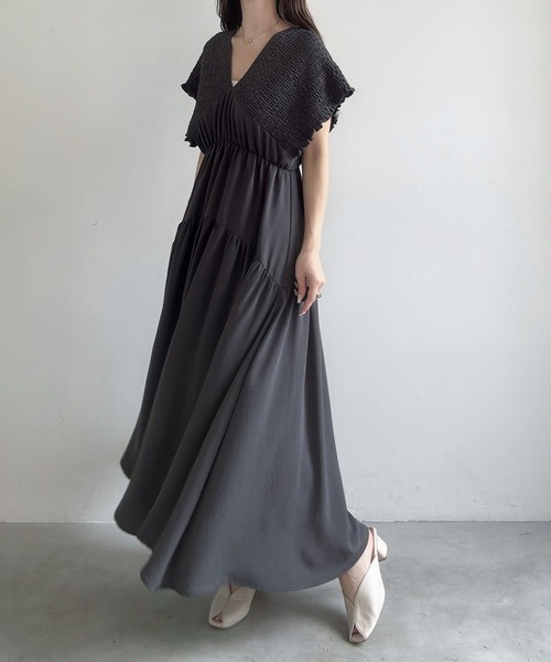 リルアー LERURE Sheer A-line onepiece マスタード 000000000600-26-l.jpg?t=