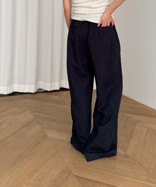 CANAL JEAN(キャナルジーン)の「El mar リネンイージーパンツ(その他パンツ・レディース・ベージュ/ネイビー/ホワイト・ONE SIZE)」の11枚目の写真