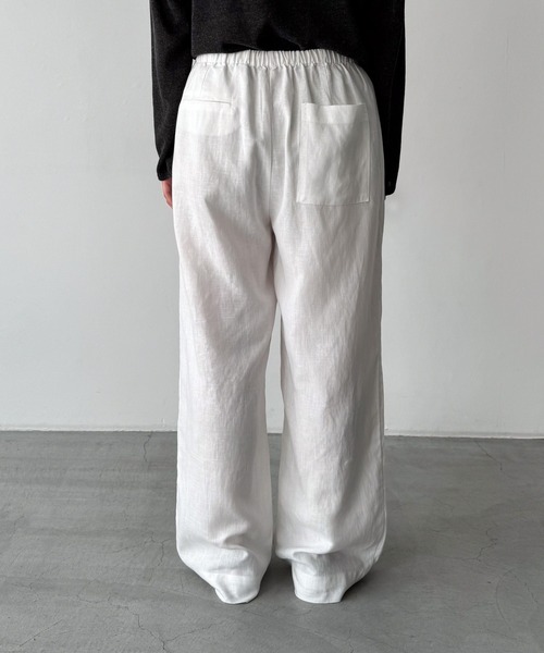 CANAL JEAN(キャナルジーン)の「El mar リネンイージーパンツ(その他パンツ・レディース・ベージュ/ネイビー/ホワイト・ONE SIZE)」の15枚目の写真