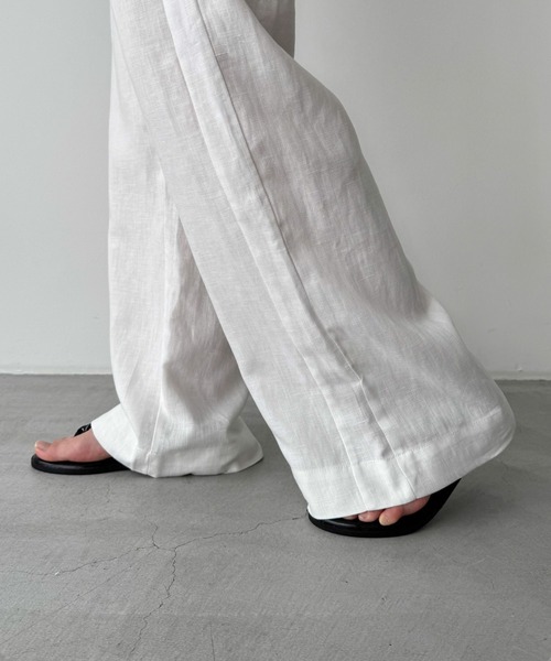 CANAL JEAN(キャナルジーン)の「El mar リネンイージーパンツ(その他パンツ・レディース・ベージュ/ネイビー/ホワイト・ONE SIZE)」の18枚目の写真